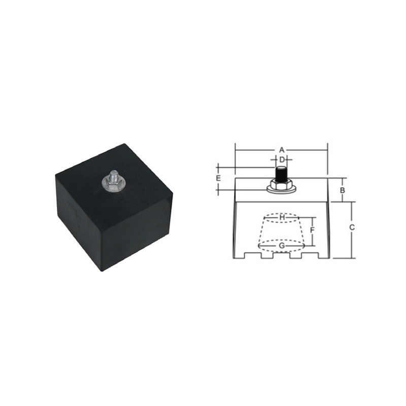 Antivibrationsfästen av gummi